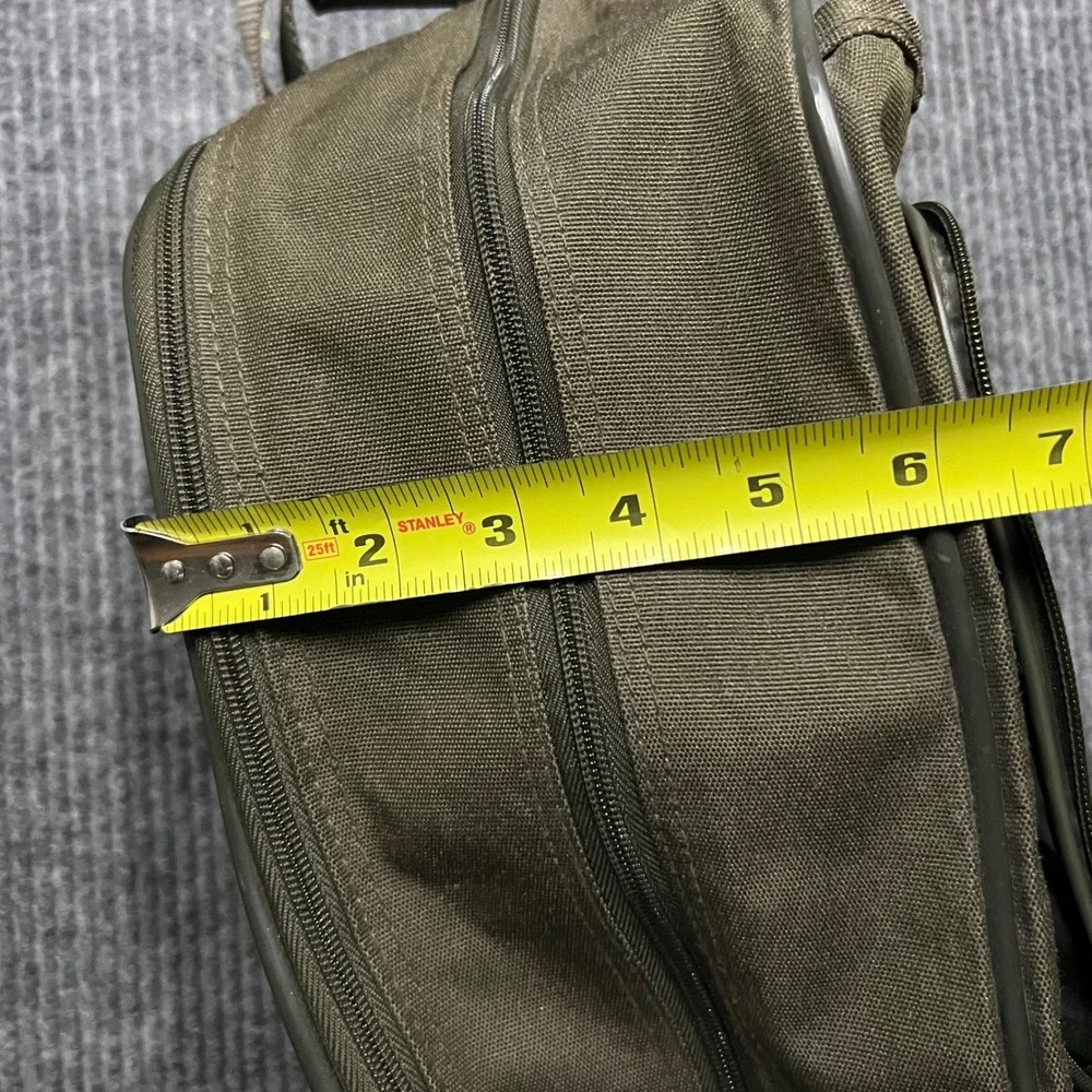 Jaguar Mens Messenger Bag Olive Green Canvas Shoulder Travel Satchel toiletry 12